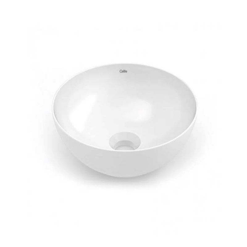 Cuba de Apoio Redonda Branca 30cm R0 Basic - Celite Cuba de Apoio Redonda Branca 30cm R0 Basic - Celite