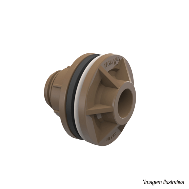 Adaptador com Falnge Soldavel Tigre Para Caixa D'Água 60mm´ Adaptador com Falnge Soldavel Tigre Para Caixa D'Água 60mm´