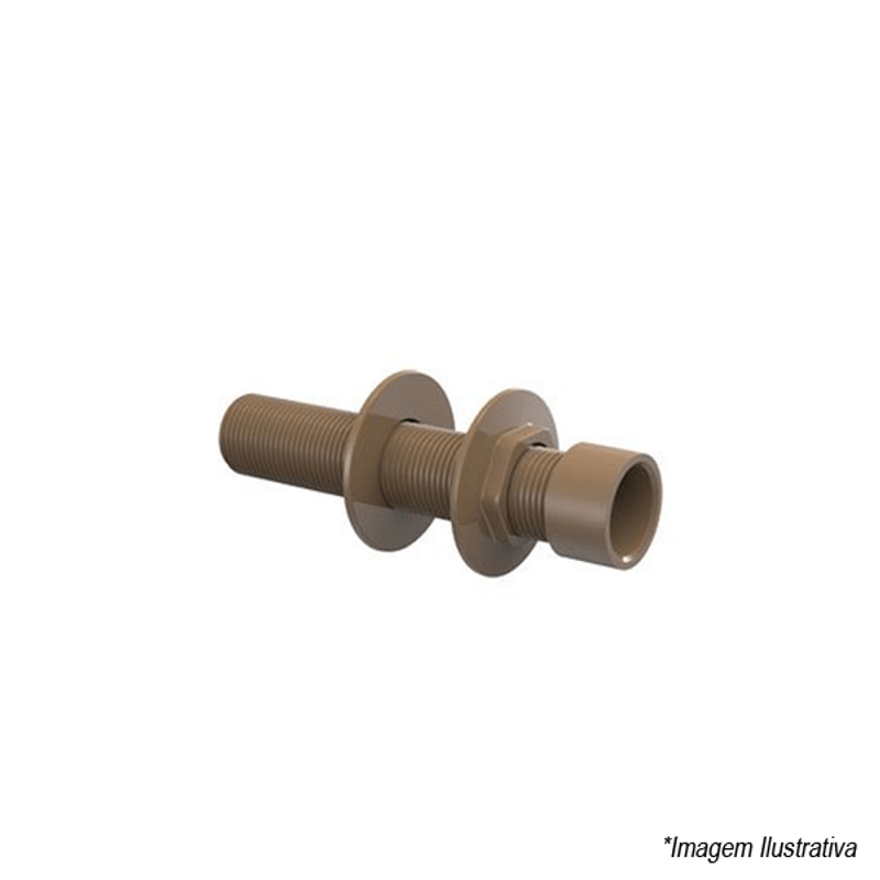 Adaptador PVC Soldável com Flanges Livres para Caixa D'Água - 50mm | 1.1/2 Adaptador PVC Soldável com Flanges Livres para Caixa D'Água - 50mm | 1.1/2