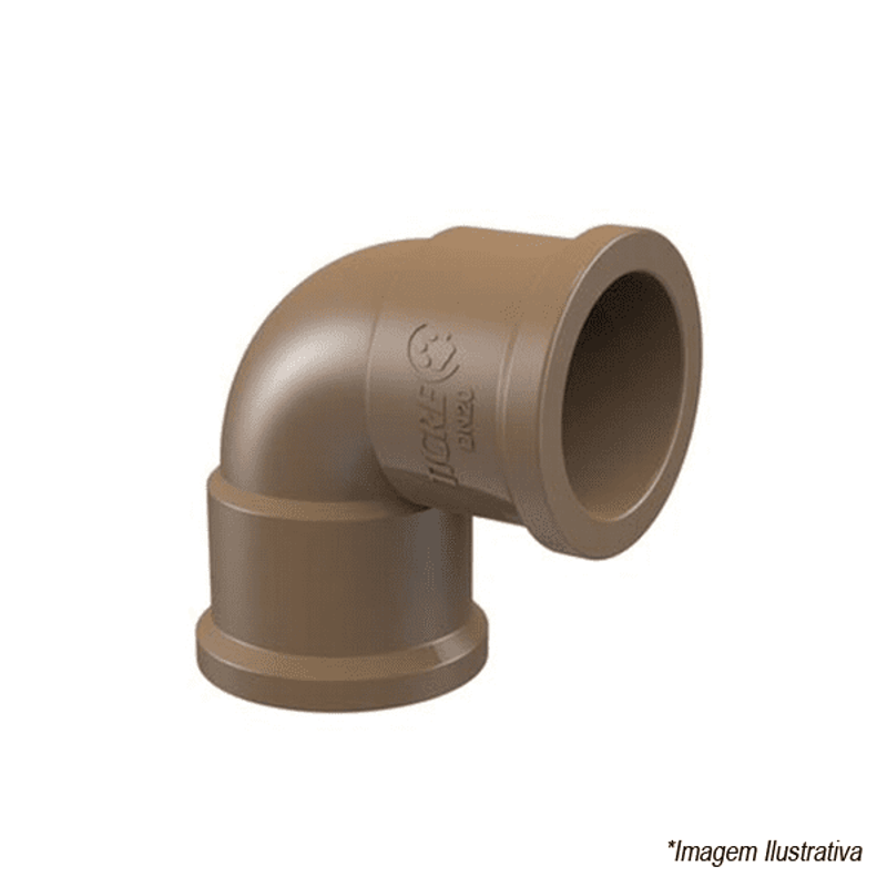 Joelho PVC Soldável 90° Graus 25mm  3/4´ - Tigre Joelho PVC Soldável 90° Graus 25mm  3/4´ - Tigre