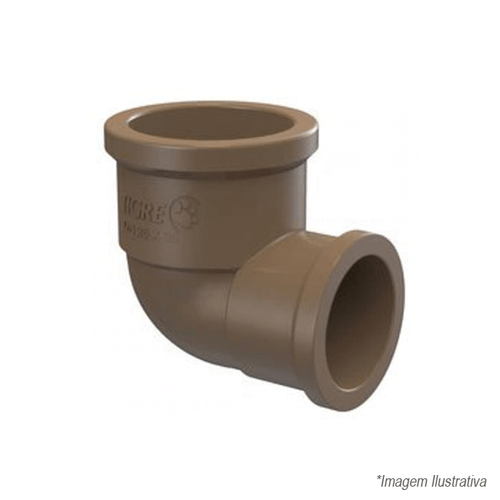 Joelho PVC de Redução Soldável 90º Graus 32x25mm  1´x3/4´ - Tigre