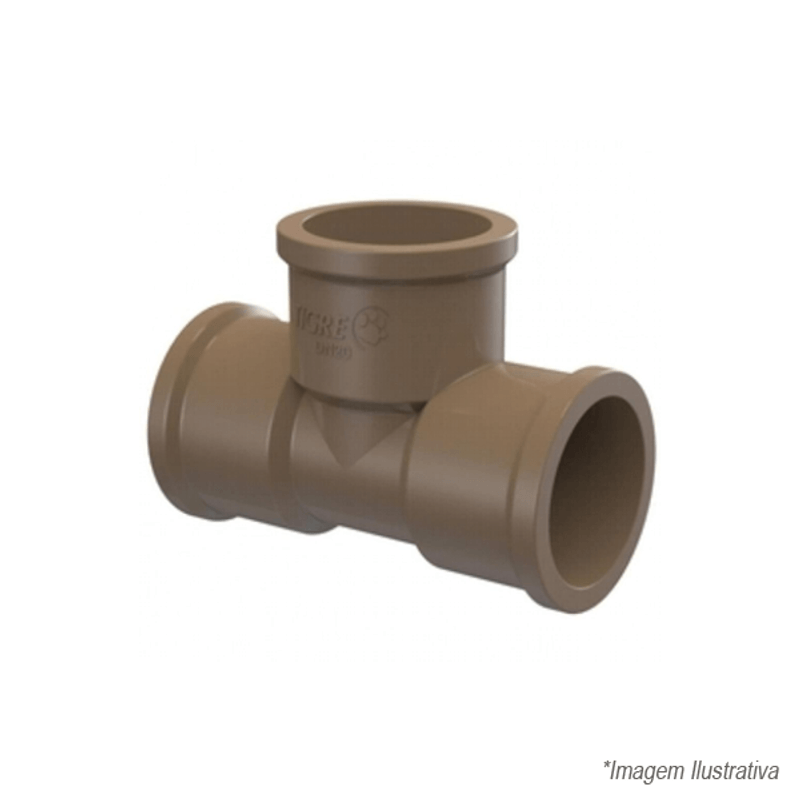 Tê 90º Graus PVC  Soldável 25mm 3/4´ - Tigre Tê 90º Graus PVC  Soldável 25mm 3/4´ - Tigre