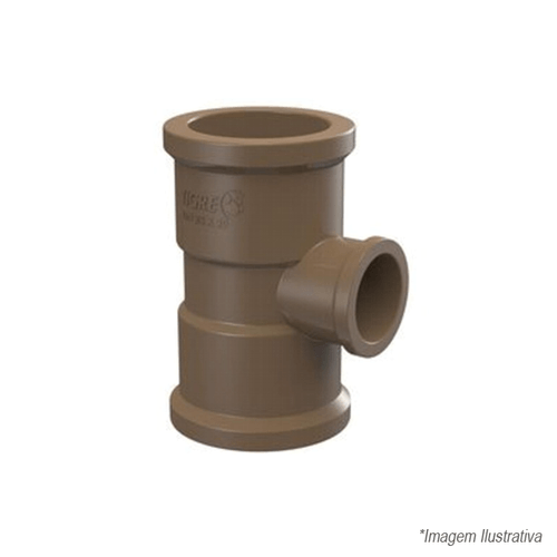 Tê de Redução 90º Graus PVC  Soldável 50x25mm 1 1/2 - Tigre