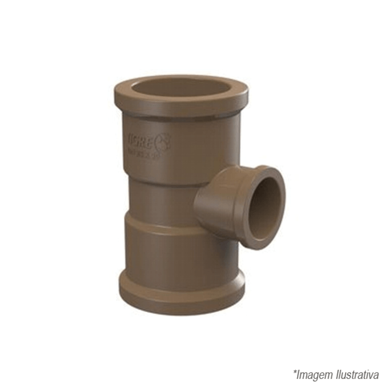 Tê de Redução 90º Graus PVC Soldável 85x60mm  3´x2´ - Tigre