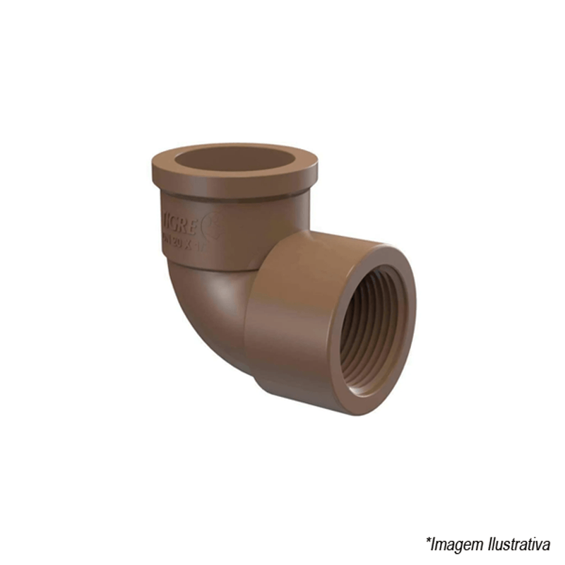 Joelho PVC Solda 25mm e Rosca 1/2´ - Tigre Joelho PVC Solda 25mm e Rosca 1/2´ - Tigre