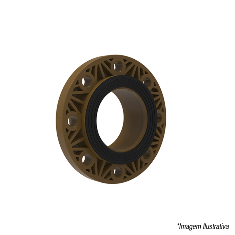 Flange Livre PVC com Furos para Tubos PBS 85mm 3´ - Tigre Flange Livre PVC com Furos para Tubos PBS 85mm 3´ - Tigre