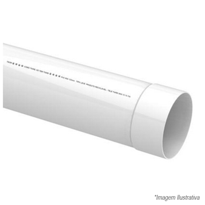 Metro Tubo de Esgoto PVC Branco | 250mm | 10