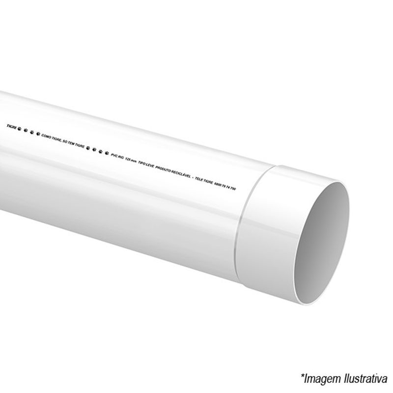 Cano Leve com Bolsa Lisa PVC 400mm 12´ - Tigre Cano Leve com Bolsa Lisa PVC 400mm 12´ - Tigre