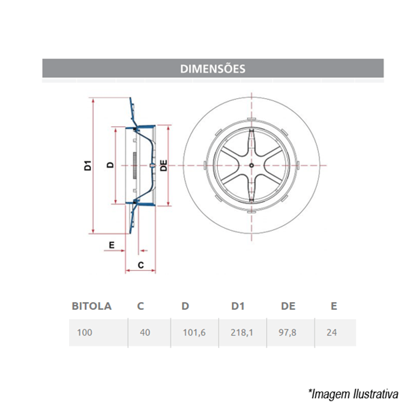 Ralo Anti-Infiltração 100'' 27151000 Tigre - lojadopedrao