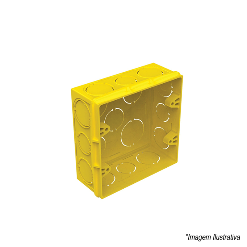 Caixa De Luz Tigreflex 4x4 Amarela Tigre AntiChama