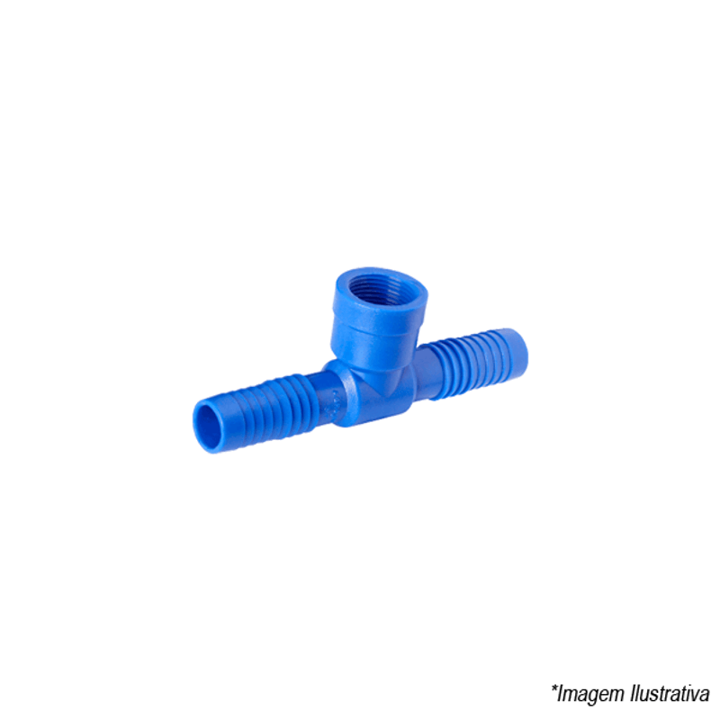 Tê polietileno 3/4´ Rosca Interna 0216-0 AgroRep Tê polietileno 3/4´ Rosca Interna 0216-0 AgroRep