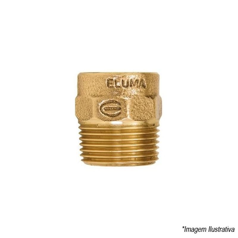 Conector Rosca x Macho Bronze 54x2´  Eluma Conector Rosca x Macho Bronze 54x2´  Eluma