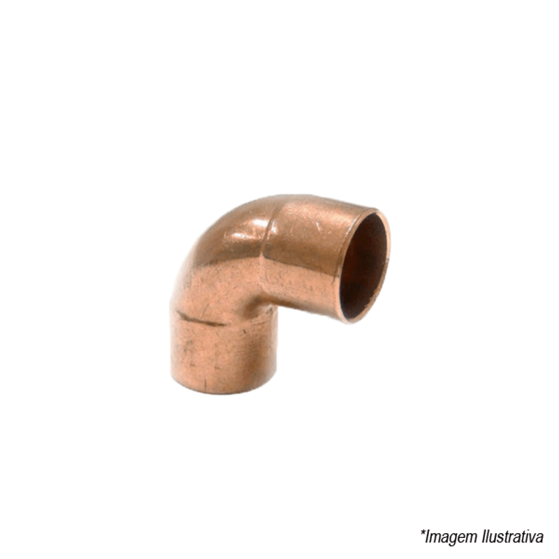 Cotovelo Cobre 90° 28mm  1´ - Eluma Cotovelo Cobre 90° 28mm  1´ - Eluma