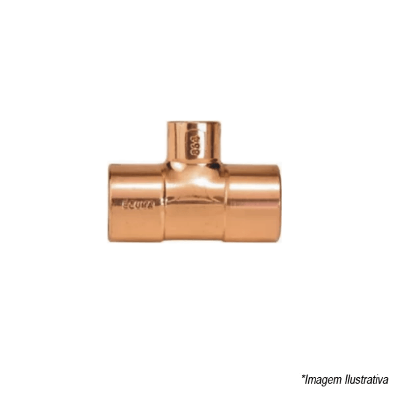 Tê Cobre RC 22x15mm 3/4´x1/2´ - Eluma Tê Cobre RC 22x15mm 3/4´x1/2´ - Eluma
