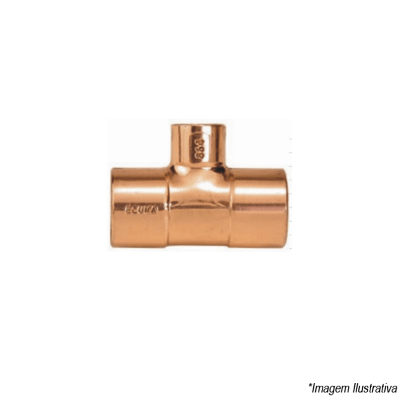 Tê Cobre RC 28x15mm  1´x 1/2´ - Eluma Tê Cobre RC 28x15mm  1´x 1/2´ - Eluma