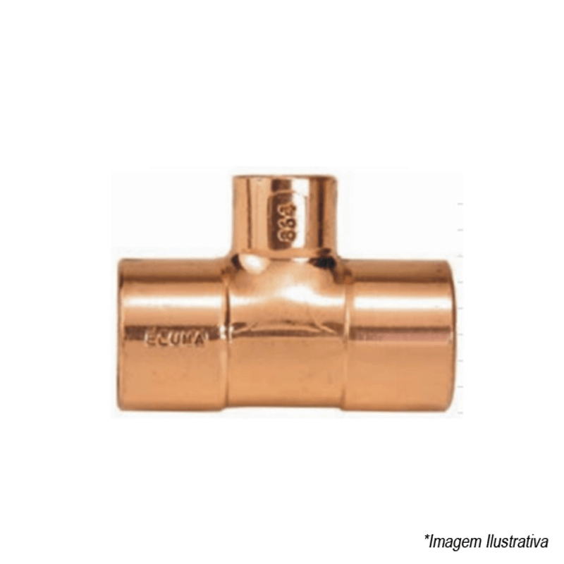 Tê Cobre RC 66x42mm 2.1/2´x1.1/2´ - Eluma Tê Cobre RC 66x42mm 2.1/2´x1.1/2´ - Eluma