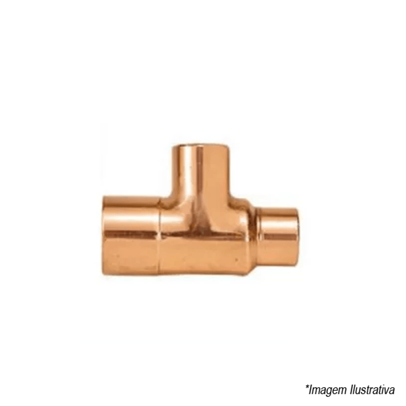 Tê Cobre Rosca x Lisa 28x28x22mm 1´x1´x3/4´ - Eluma Tê Cobre Rosca x Lisa 28x28x22mm 1´x1´x3/4´ - Eluma