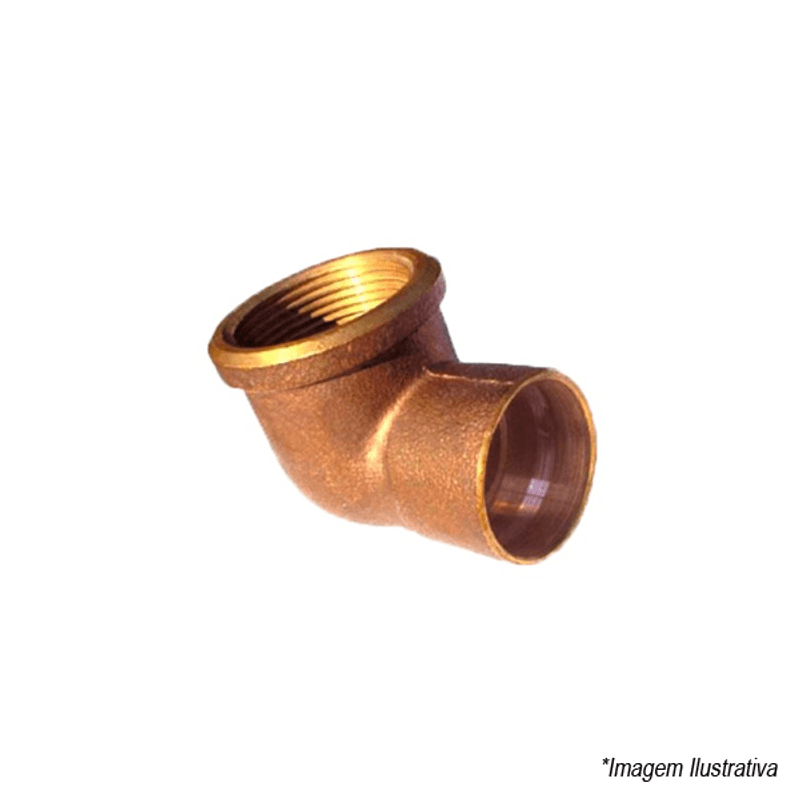 Cotovelo Cobre Rosca Fêmea |15mm x 1/2´ - Eluma Cotovelo Cobre Rosca Fêmea |15mm x 1/2´ - Eluma
