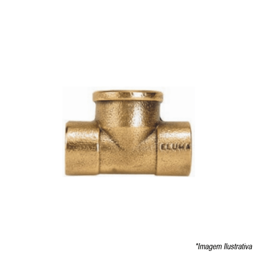 Tê Cobre RFC  22mm x 1/2´ Bronze - Eluma