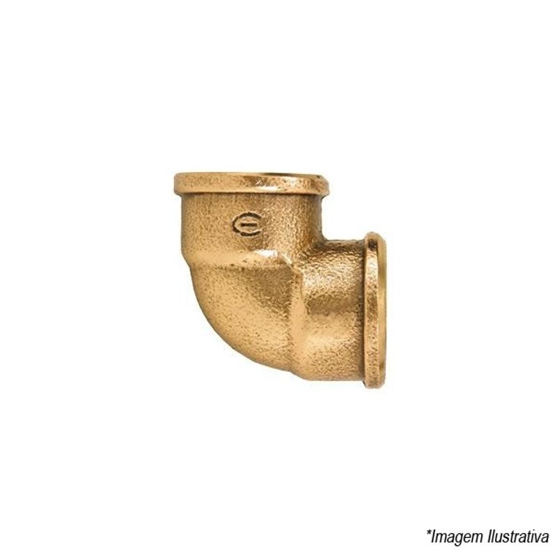 Cotovelo Bronze Rosca x Rosca 3/4´  Eluma