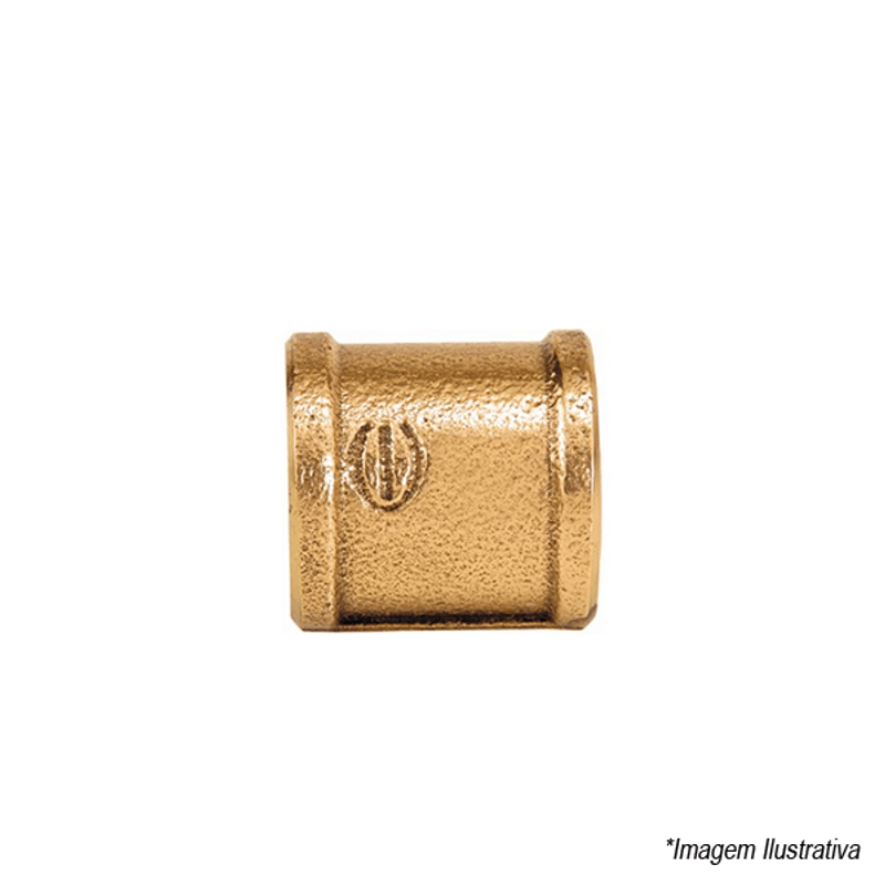 Luva Bronze Rosca x Rosca 3/4´  Eluma