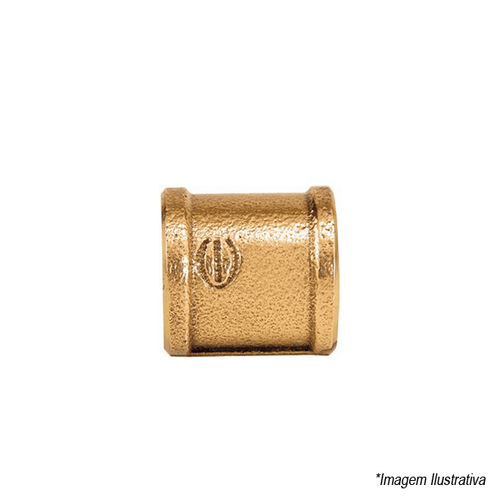 Luva Bronze Rosca x Rosca 1´  Eluma