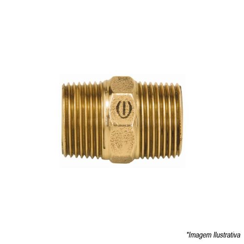 Niple Bronze Rosca x Rosca 3/4´  Eluma