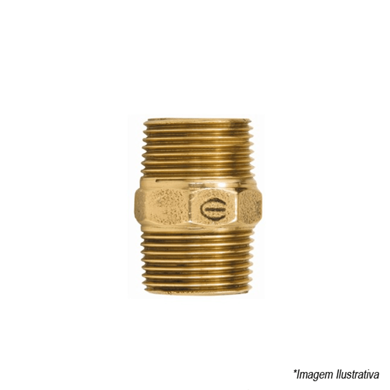 Niple Bronze Rosca x Rosca 1´  Eluma Niple Bronze Rosca x Rosca 1´  Eluma