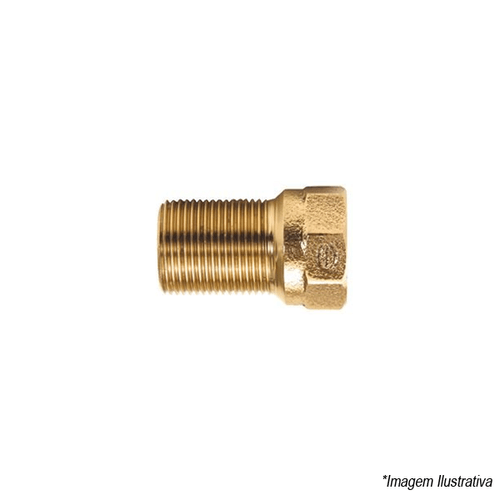 Prolongador Bronze Longo Rosca x Rosca 1/2´  Eluma