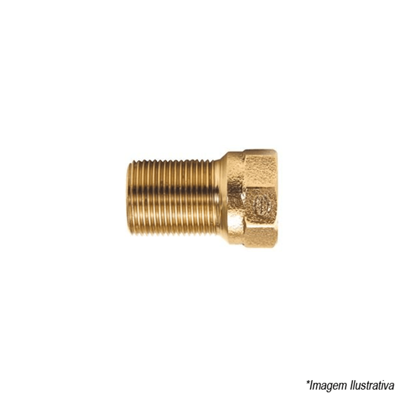 Prolongador Bronze Longo Rosca x Rosca 1/2´  Eluma Prolongador Bronze Longo Rosca x Rosca 1/2´  Eluma