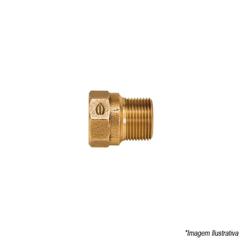 Prolongador Bronze Médio Rosca x Rosca 3/4´ Eluma Prolongador Bronze Médio Rosca x Rosca 3/4´ Eluma