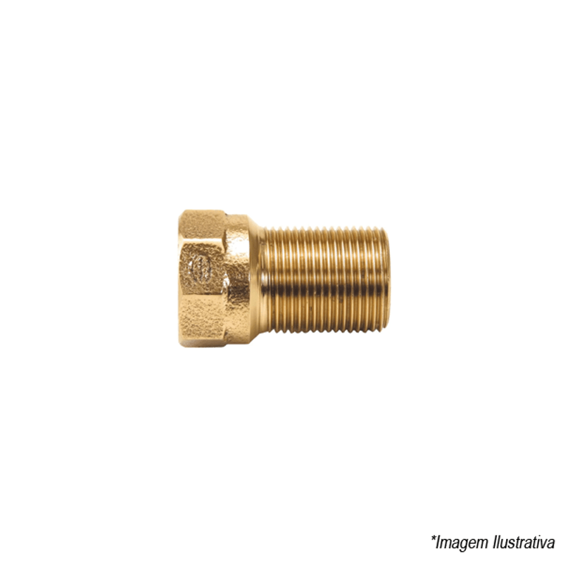Prolongador Bronze Longo Rosca x Rosca 3/4´ Eluma Prolongador Bronze Longo Rosca x Rosca 3/4´ Eluma