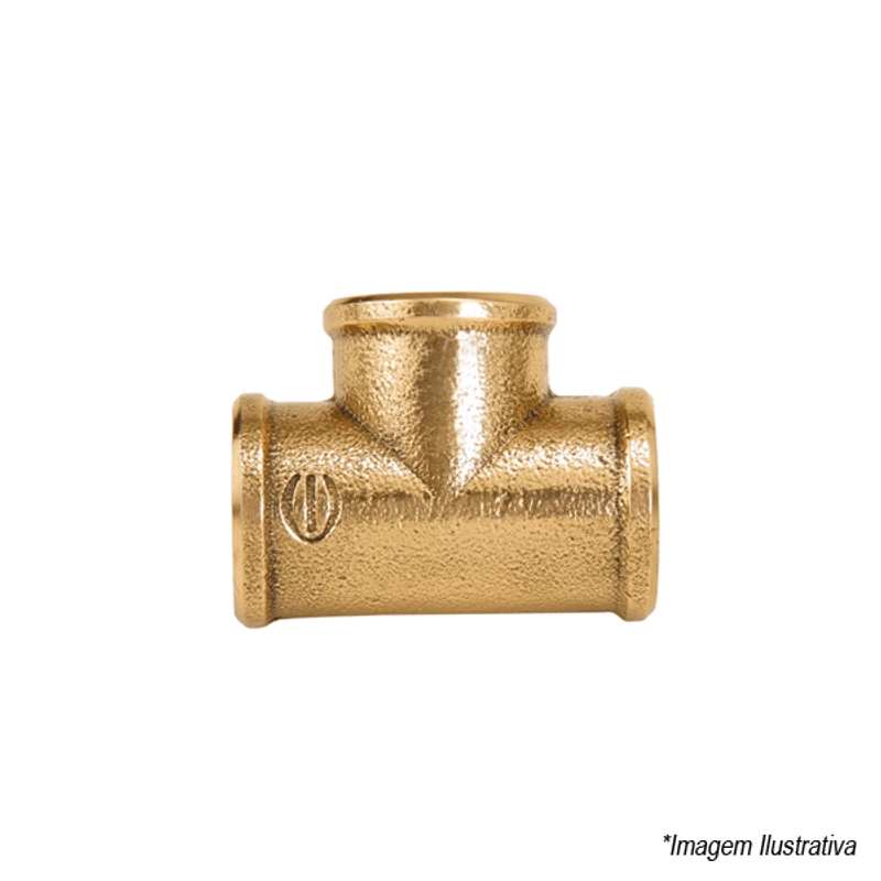 Tê Bronze Redução 3/4´x1/2´  Eluma Tê Bronze Redução 3/4´x1/2´  Eluma