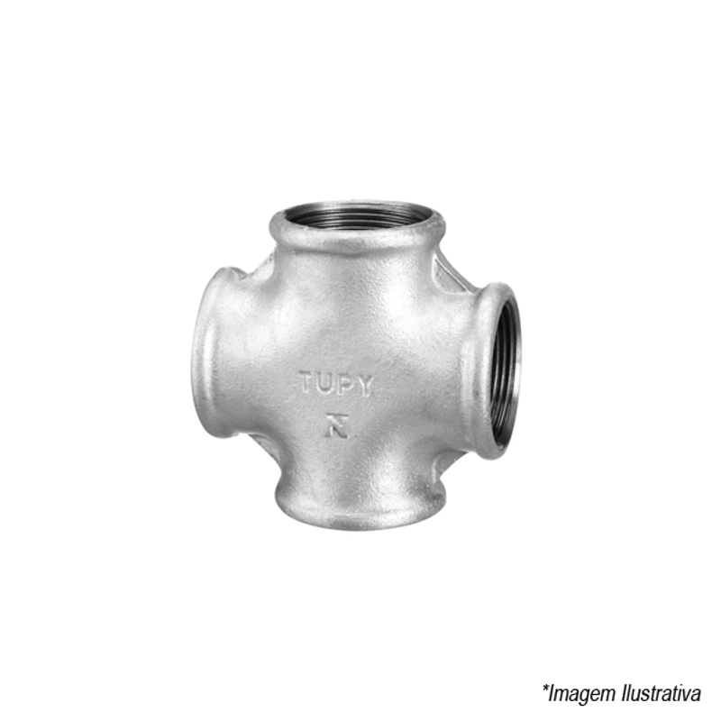 Cruzeta Galvanizada 1 1/2´ 120120400 Tupy Cruzeta Galvanizada 1 1/2´ 120120400 Tupy