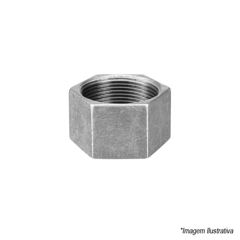 Tampão Galvanizado Sextavado 1´ 120144762 Tupy Tampão Galvanizado Sextavado 1´ 120144762 Tupy