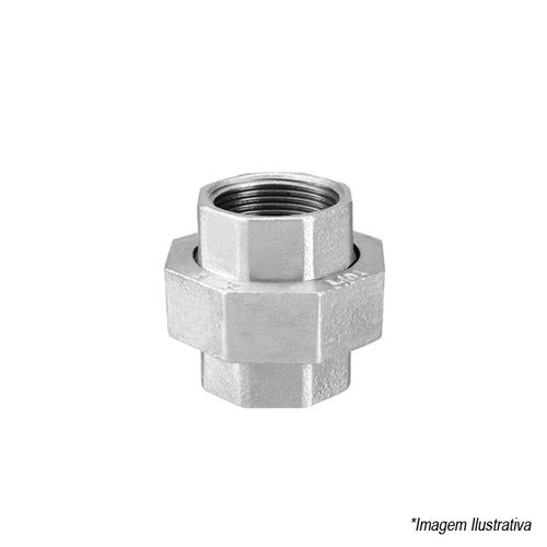 União Galvanizada Plano 1 1/2´ 126300933 Tupy