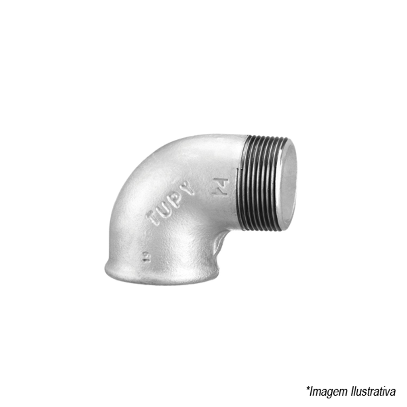 Cotovelo Macho e Fêmea Galvanizado 3/4´ 120117712 Tupy Cotovelo Macho e Fêmea Galvanizado 3/4´ 120117712 Tupy