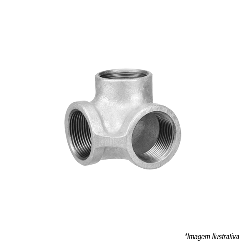 Cotovelo Galvanizado com Saída Lateral 3/4´ 120119116 Tupy Cotovelo Galvanizado com Saída Lateral 3/4´ 120119116 Tupy