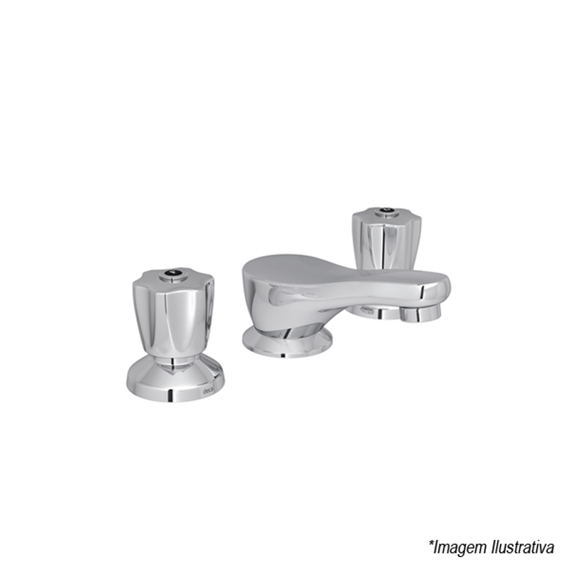 Misturador Para Lavatório De Mesa Com Bica Baixa - Deca Misturador Para Lavatório De Mesa Com Bica Baixa - Deca