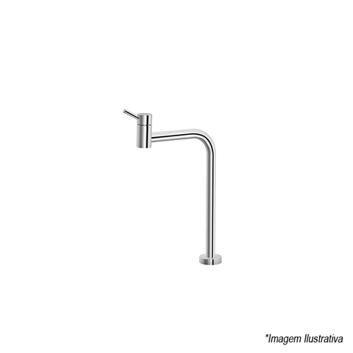 Torneira para Banheiro de Bancada Bica Alta 90 Graus Cromada Lóggica - Docol