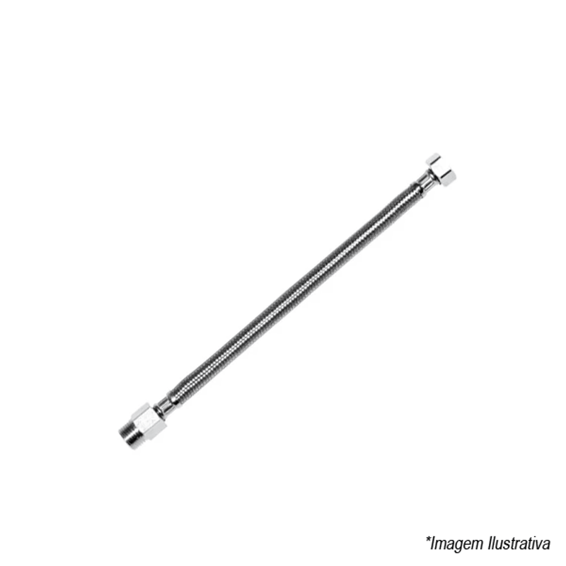 Engate Flexível Trançado  40cm - Wog Engate Flexível Trançado  40cm - Wog