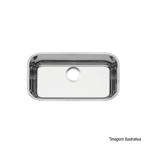 94024205 - Cuba Prime Inox de Embutir 56x34cm com Válvula 4´1/2 - Tramontina