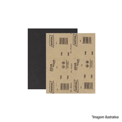 Folha de Lixa para Metal Grão 180 Norton