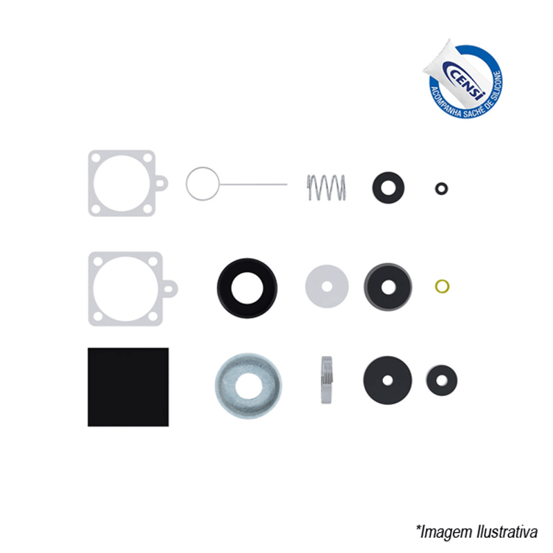 Kit Multi Reparos para Válvula de Descarga Super Mar 1015 Censi Kit Multi Reparos para Válvula de Descarga Super Mar 1015 Censi