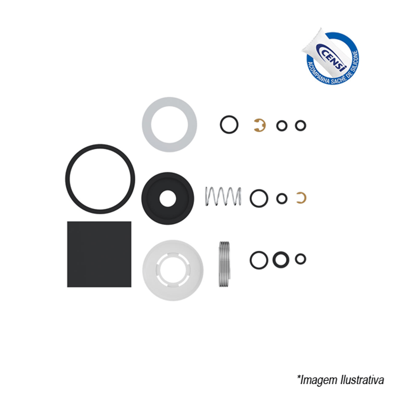 Kit Multi Reparos para Válvula de Descarga Hydra Luxo Master 1 1/2 1040.C Censi Kit Multi Reparos para Válvula de Descarga Hydra Luxo Master 1 1/2 1040.C Censi