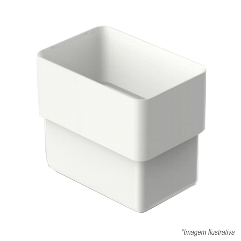 Acoplamento Condutor Retangular Aquapluv Style Branco - 32198929 - TIGRE Acoplamento Condutor Retangular Aquapluv Style Branco - 32198929 - TIGRE