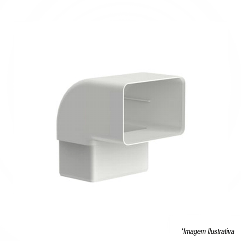 Joelho Condutor Retangular Aquapluv Style Branco - 32158820 - TIGRE Joelho Condutor Retangular Aquapluv Style Branco - 32158820 - TIGRE