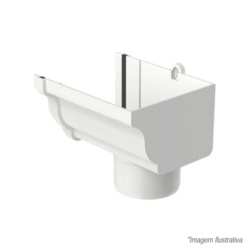 Bocal Direito Circular Aquapluv Style Branco - 32029582 - TIGRE Bocal Direito Circular Aquapluv Style Branco - 32029582 - TIGRE