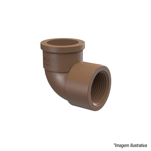 Joelho PVC Soldável  Rosca 32mm e Solda 3/4´ - Tigre