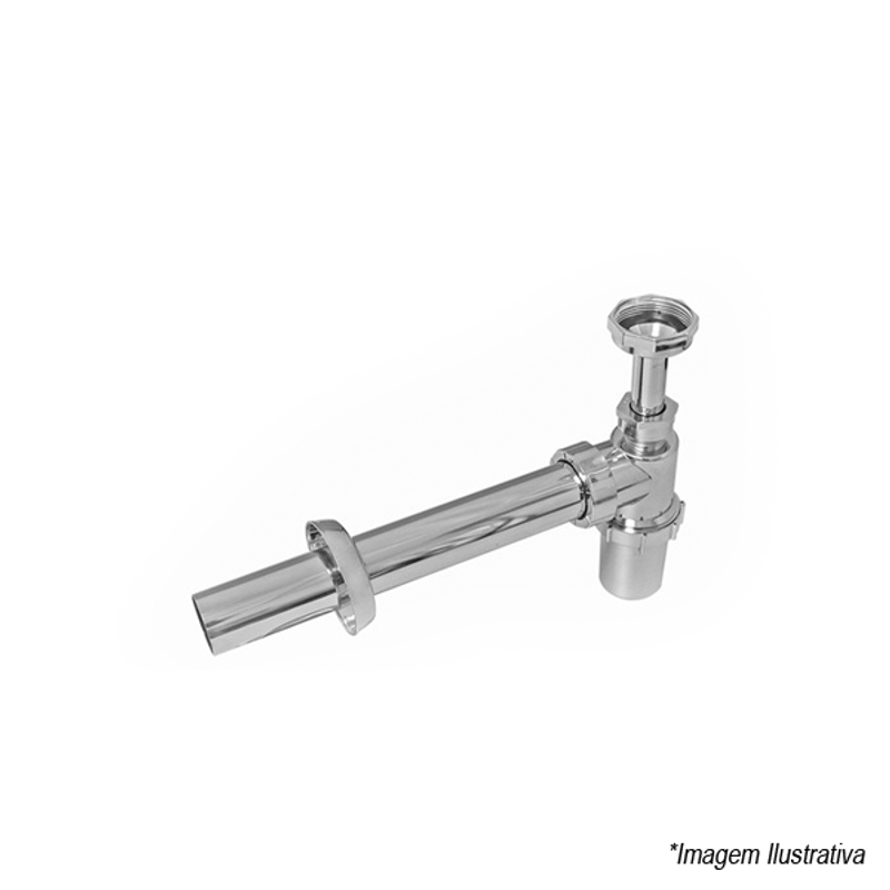 Sifão para Lavatório ABS 1´ x 1.1/2´ Cromado - Astra Sifão para Lavatório ABS 1´ x 1.1/2´ Cromado - Astra